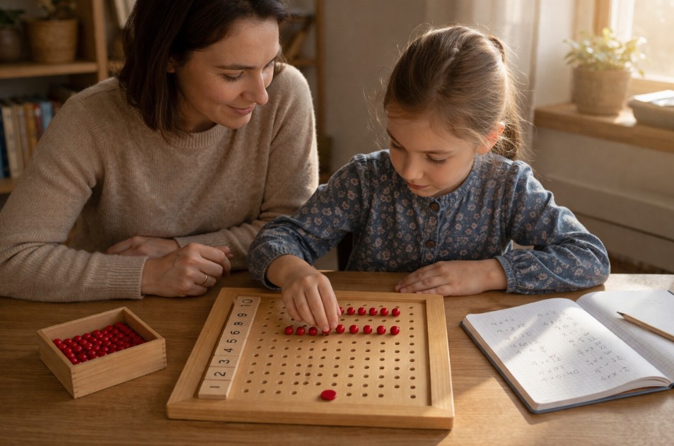 tables de multiplication jeu enfant montessori